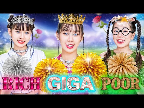 Broke Vs Rich Vs Giga Rich Cheerleader! Poor Girl Wants To Become The Most Popular Cheerleader