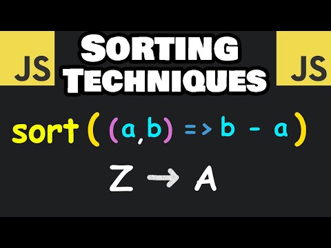 Learn JavaScript SORTING in 6 minutes! 🗃