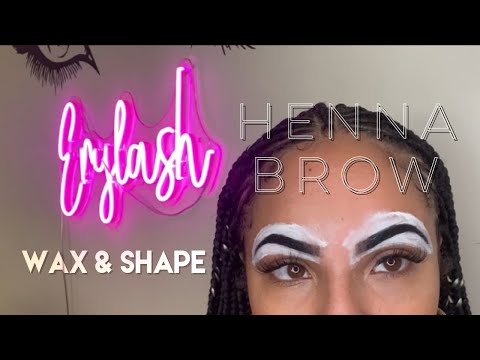 💕HENNA BROWS| EYEBROW WAX AND MAPPING| AMAZON MINA