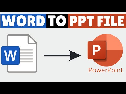 How to Convert Microsoft Word Document to PowerPoint Presentation (PPT)