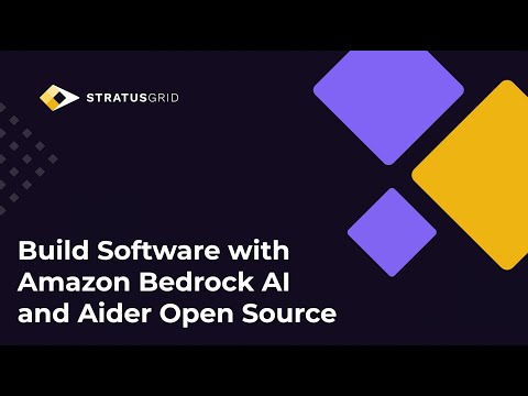 Build Software with Amazon Bedrock AI and Aider Open Source
