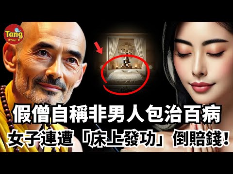 假僧自稱‘非男人’包治百病，光環背後大肆斂財，女子連遭‘床上發功’倒賠錢！他那些淺顯而又另人發笑的把戲，因何把無數人洗腦，沉迷其中？ #调查#事件#真相@TangtangSay