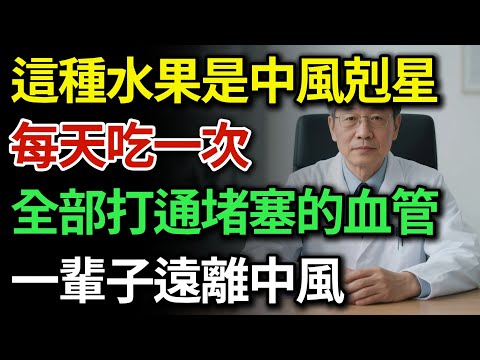 哈佛20年研究驚人發現！這3種水果竟是中風剋星，抗發炎護腦清血管，效果驚人！每天吃一點，一輩子遠離中風！|健康Talks|預防中風|血管健康