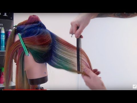 Мастер-класс стрижка на средние / длинные волосы. Артем Любимов. ОБУЧЕНИЕ ПАРИКМАХЕРОВ.