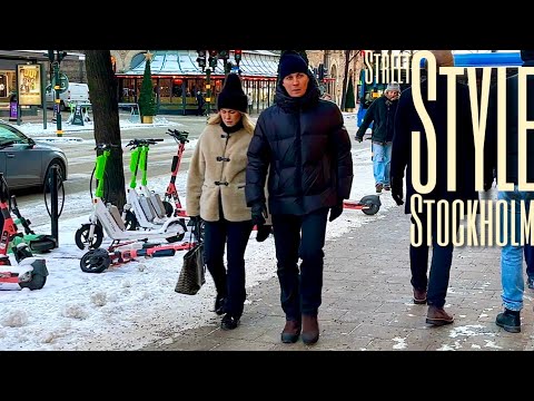 Snow in Stockholm at -5°C ❄️| What People Wear | Street Style