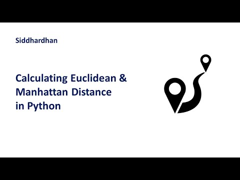 7.5.3. Calculating Euclidean and Manhattan distance in Python