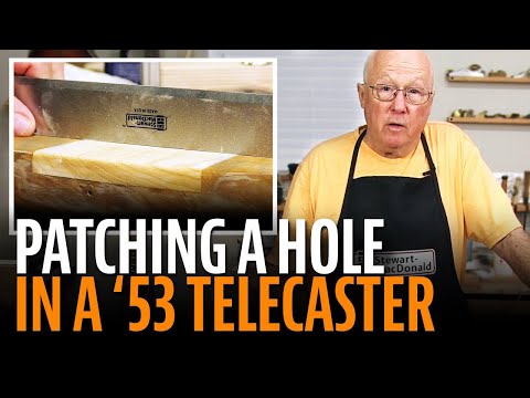 Patching a Big Hole in a ’53 Telecaster