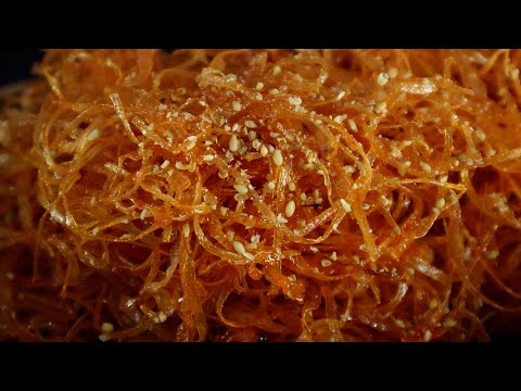 식용유 넣지마세요! 대박집 오징어실채고추장볶음 이렇게 만들면 타지않고 맛있어요~