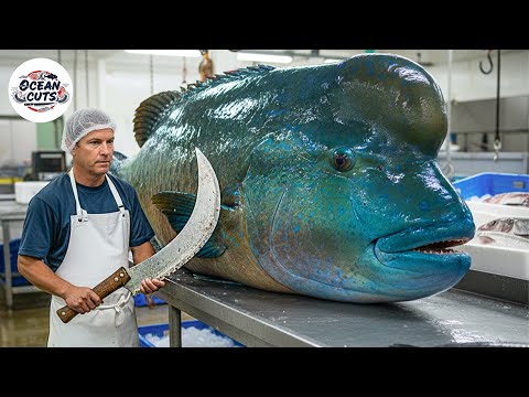 Amazing Masterful Cutting Skills - Giant Napoleon Fish| Fastest Knife Skills You've Never Seen!