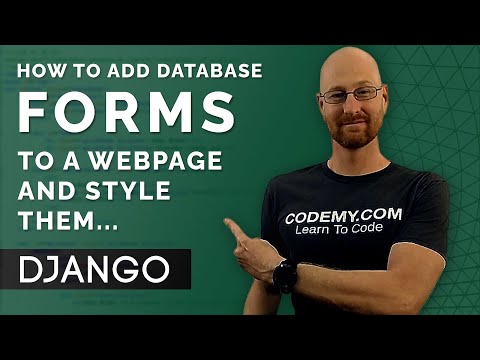 How To Add Database Forms To A Web Page - Django Wednesdays #7