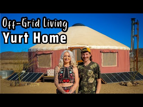 Couple builds Off Grid Yurt Homestead for $60k - beautiful interior!