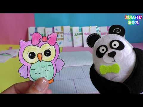 Бумажные сюрпризы Интересное о котиках, совах, дельфинах Познавательное видео