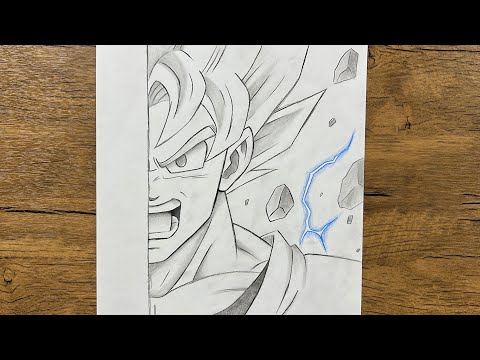 How to Draw Goku Super Saiyan Step-by-Step | Anime Art Tutorial for Beginners