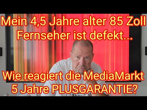 My 85-inch TV is broken. How does the 5-year extended warranty from MediaMarkt apply? Sony KD 85