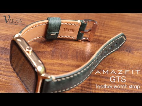 Making a Handmade Leather Watch Strap for Amazfit GTS | DIY