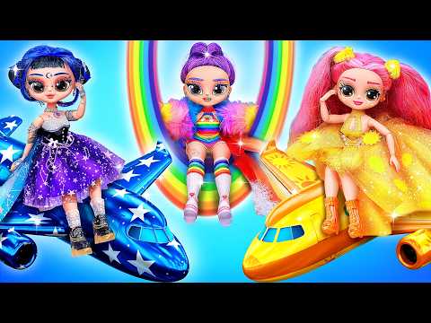 DIY в стиле День, Ночь, Радуга! K-Pop Охотницы на Демонов в самолете!