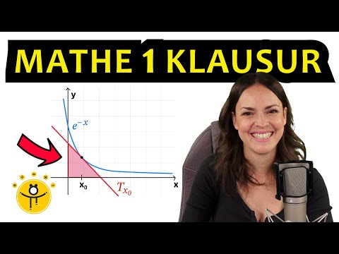 Mathe 1 Klausur – Fläche zwischen Tangente und Achsen
