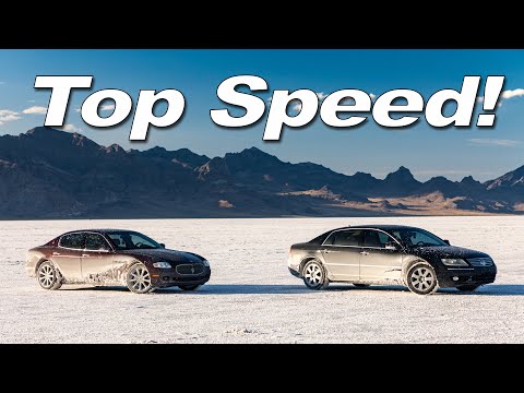 Quattroporte and Phaeton - Top Speed on the Salt Flats! - Big Sedan Challenge #6 | Everyday Driver