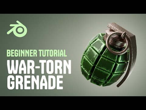 How to Model & Texture a War-Torn Grenade in Blender!