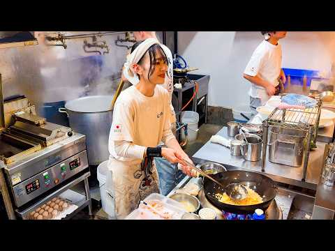 100+ Fried Rice Orders! COOL Female Chef Draws Massive Lines to Roadside Ramen Shop! #japanesefood