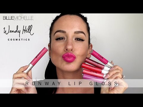 Runway Lip Gloss try on -  Wendy Hill Cosmetics -  Billie Michelle Makeup Artist