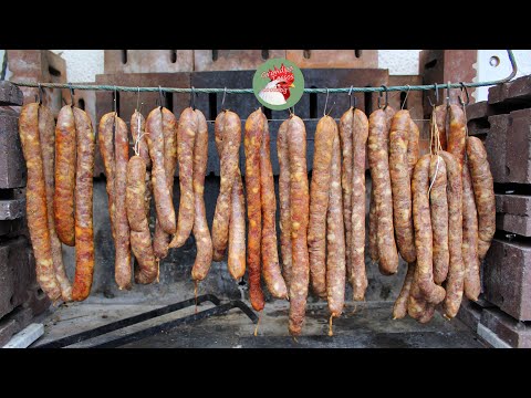 Homemade smoked sausages