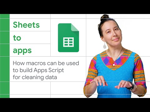 How macros can be used to build Apps Scripts for cleaning data