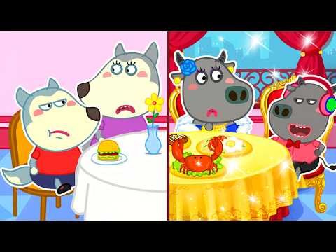 Don't Feel Jealous of Your Rich Friend! Baby Learns Good Manners | Wolfy - Baby Cartoons