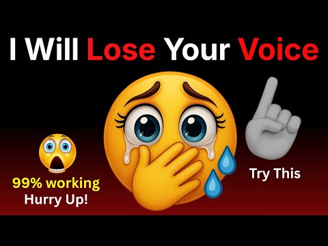 This Video Will Lose Your Voice For 5 Seconds ❌ 🗣️! 99% Working (Hurry Up)