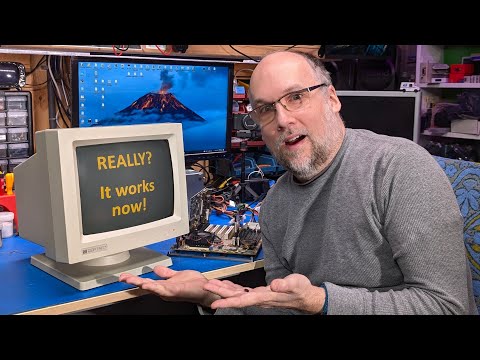 Sceptre MM-211 MDA amber monitor "repair"