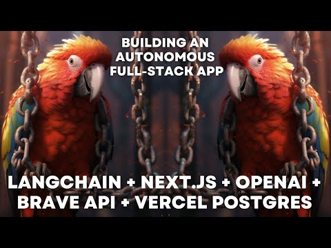 Langchain, Next.js, Brave API, OpenAI GPT 3.5/4 and Vercel Postgres