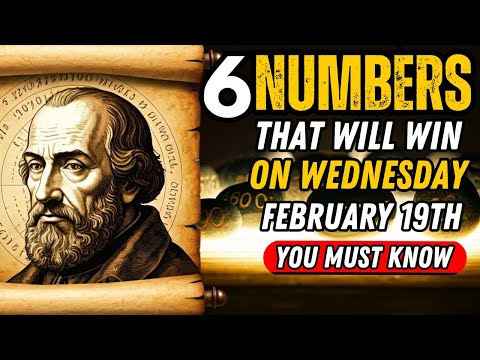 Lucky Numbers: 6 NUMBERS TO WIN JACKPOT On Thursday, 20th FEBRUARY 2025 | Nostradamus Predictions