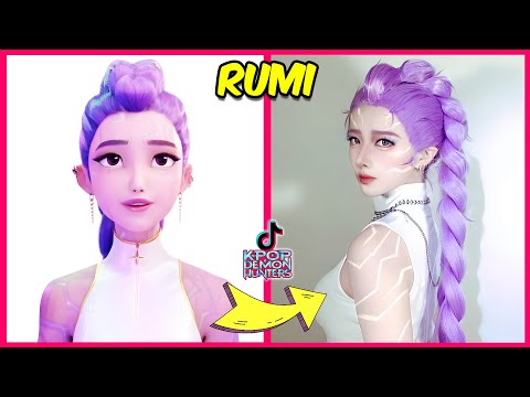 KPOP Demon Hunters in Real-Life TikTok Version ~ Guess Demon Hunters Characters By Dancing💃️🎵