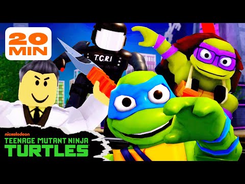 TMNT Scenes Recreated as ROBLOX Video Games! | 20 Minute Compilation | Teenage Mutant Ninja Turtles