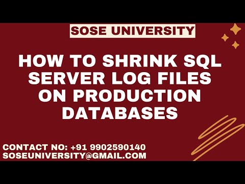 Shrink Sql Server Log files on Production Databases