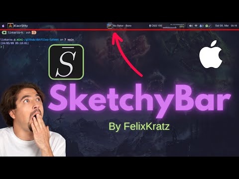 Install and configure a custom menubar, sketchybar macOS