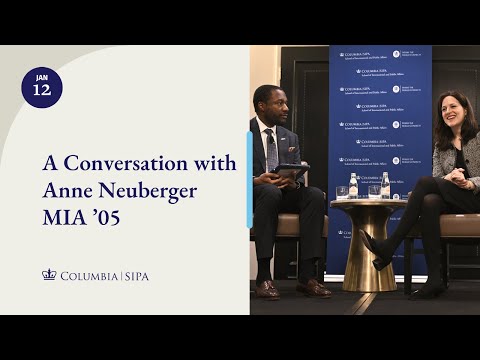 A Conversation with Anne Neuberger MIA ’05