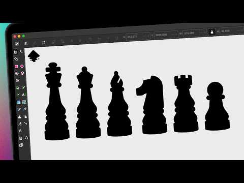 Draw Complicated Shapes In Inkscape | Chess Pieces
