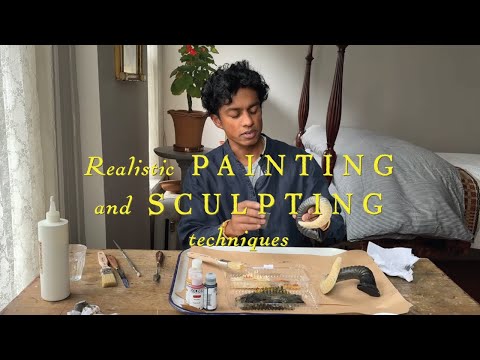 PAINTING AND SCULPTING A PAIR OF RAM'S HORNS - With Rajiv Surendra