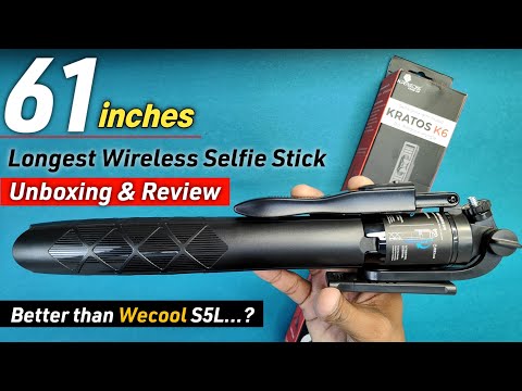 Kratos K6 61inches Selfie Stick Unboxing & Review || Best Choice Between Wecool S5L & Kratos K6? ||