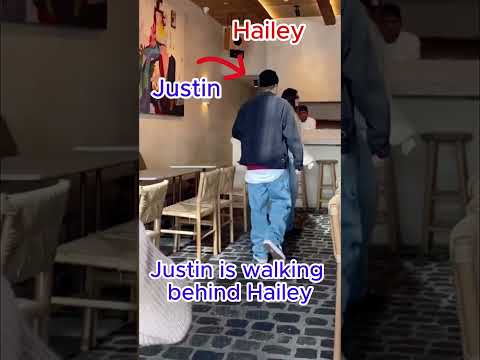 Justin Bieber and Hailey Bieber spottet at a restaurant in Los Angeles, California