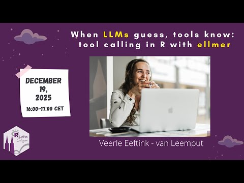 R-Ladies Cologne (English) - LLM Tool calling in R with ellmer - Veerle Eeftink - van Leemput