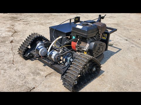 HOMEMADE RC LAWN MOWER-ROBOT LAWN MOWER
