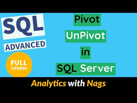 What is Pivot and Unpivot in SQL or SQL Server | SQL Advanced Tutorial (20/20)