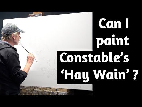 Painting the Hay Wain - A commission to copy Constable's famous painting - the 'Hay Wain'.