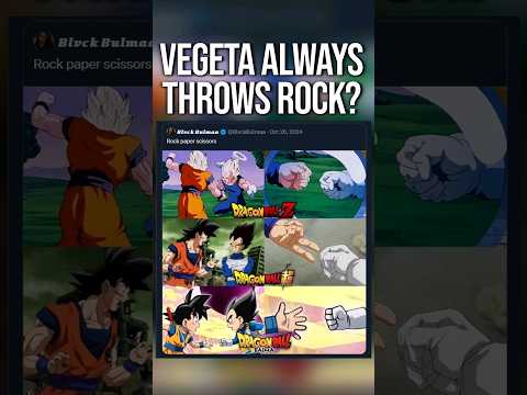 Vegeta's Rock Paper Scissors History