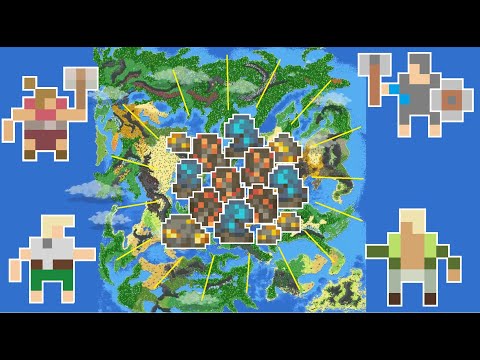 Angry Kingdoms Fight Over A MASSIVE World Full Of RICHES - WorldBox Battle Royale