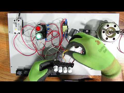 콘덴서 용량과 선풍기 모터 의 세기 변화 실험입니다.