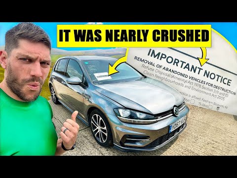 THIS ABANDONED VW GOLF WAS NEARLY CRUSHED!!... WHY??