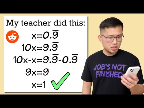 My math teacher did this! 0.999...=1? Reddit r/theydidthemath